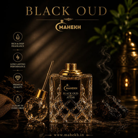 Mahekh Black Oud Attar – Premium Long Lasting Perfume Oil (12 ML)