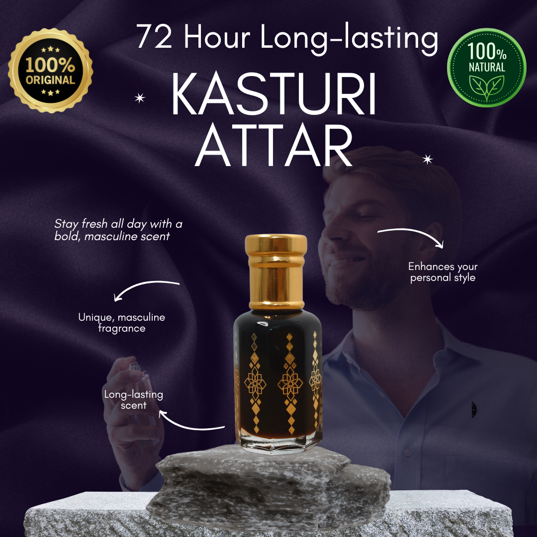 Original Kasturi Attar – Long-Lasting & Exotic Musk Fragrance ✨