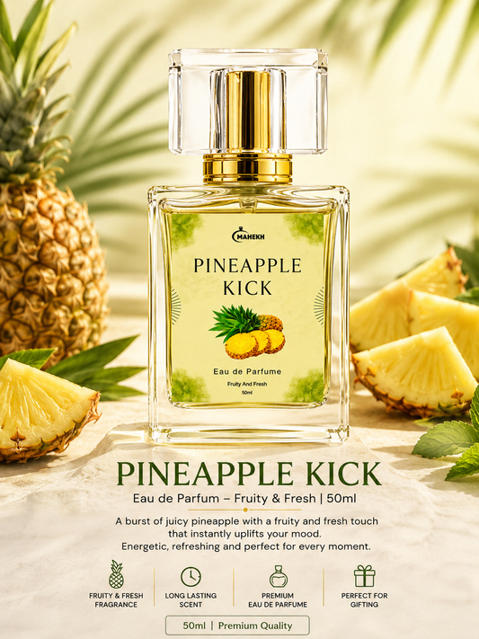 Mahekh Pineapple Kick Eau de Parfum – Fruity & Fresh Long-Lasting Fragrance | 50ml