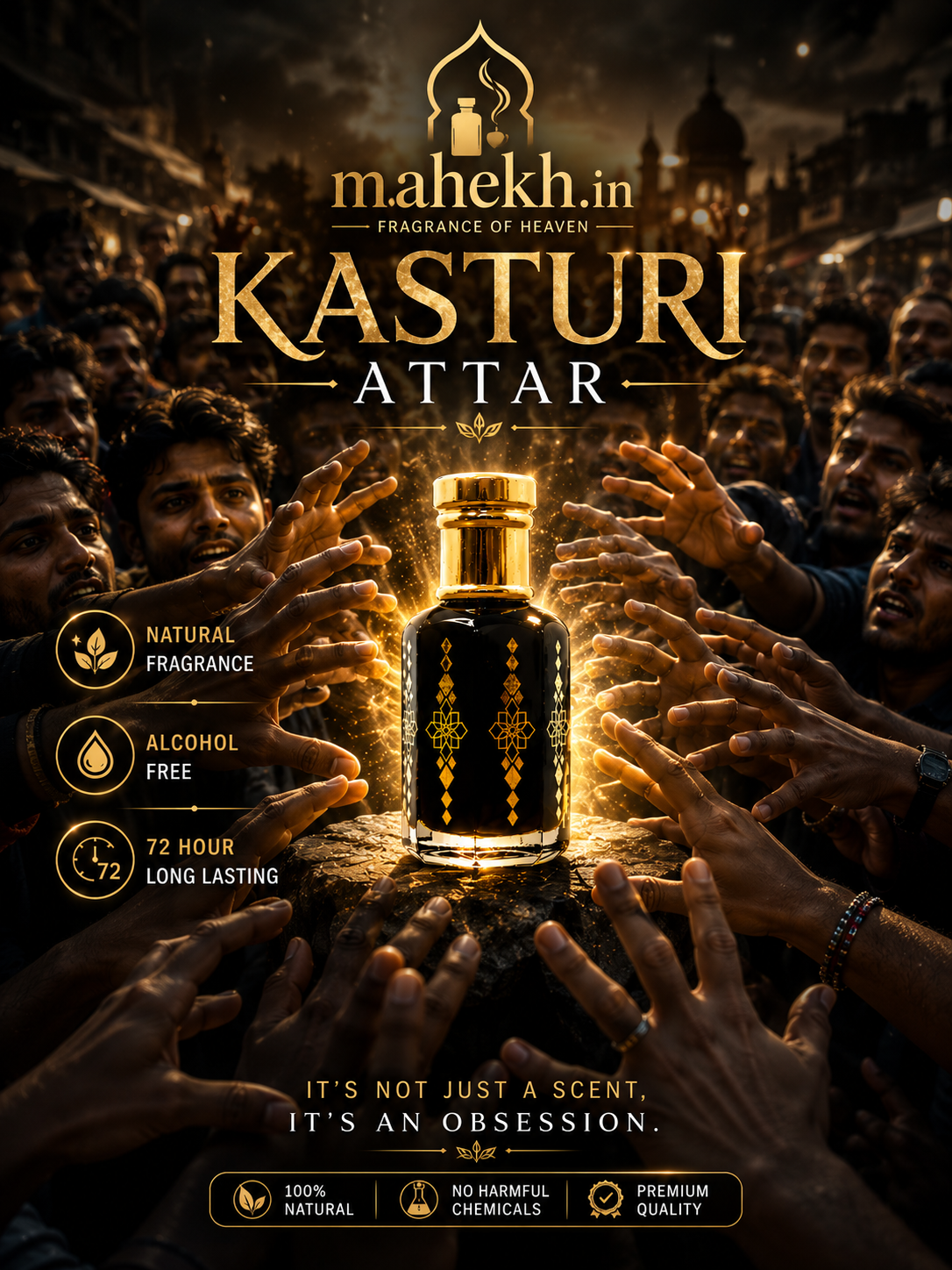 Original Kasturi Attar – Long-Lasting & Exotic Musk Fragrance ✨