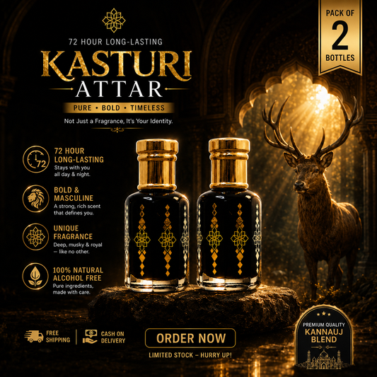 Original Kasturi Attar – Long-Lasting & Exotic Musk Fragrance ✨