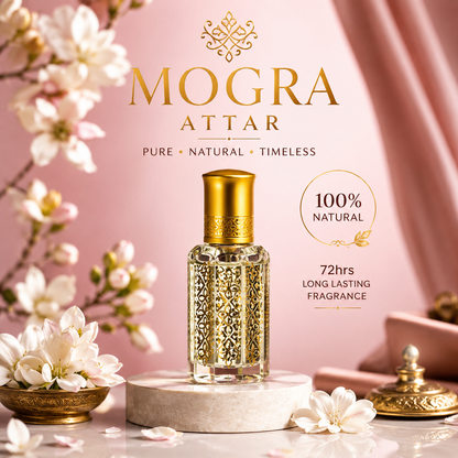 ✨ Mogra Flower Attar – The Essence of Orignal Mogra Flower Smell | Long-Lasting & Alcohol-Free ❇️✨