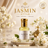🌸 Jasmine Attar – Pure Floral Bliss | Long-Lasting & Alcohol-Free ✨