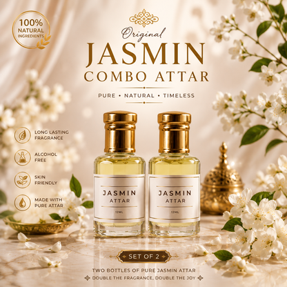 🌸 Jasmine Attar – Pure Floral Bliss | Long-Lasting & Alcohol-Free ✨