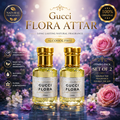 Gucci Flora Attar – Long Lasting Floral Perfume Oil