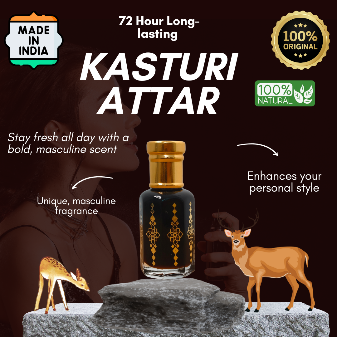 Original Kasturi Attar – Long-Lasting & Exotic Musk Fragrance ✨