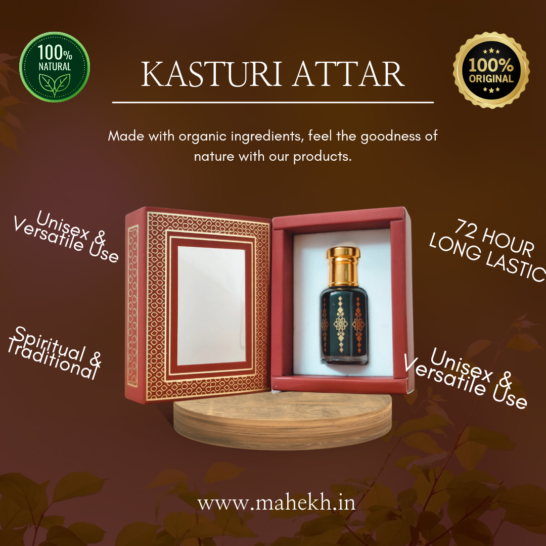 Original Kasturi Attar – Long-Lasting & Exotic Musk Fragrance ✨