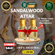 ✨ Royal Sandalwood Attar Combo ( Pack of 2 ) – The Essence of Purity & Peace ✨