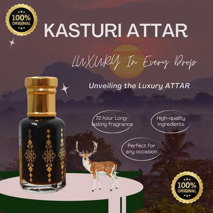 Original Kasturi Attar – Long-Lasting & Exotic Musk Fragrance ✨