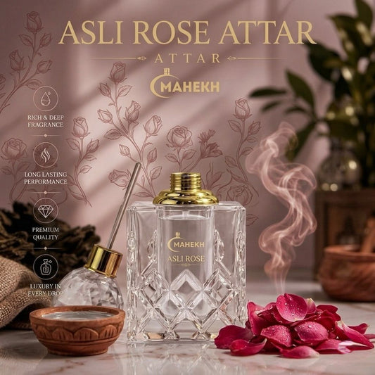 Mahekh Asli Rose Gold Attar – Premium Luxury Perfume Oil (12 ML)