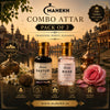 👑🌹 Kasturi & Rose Premium Attar Combo Set (Pack of 2) ✨