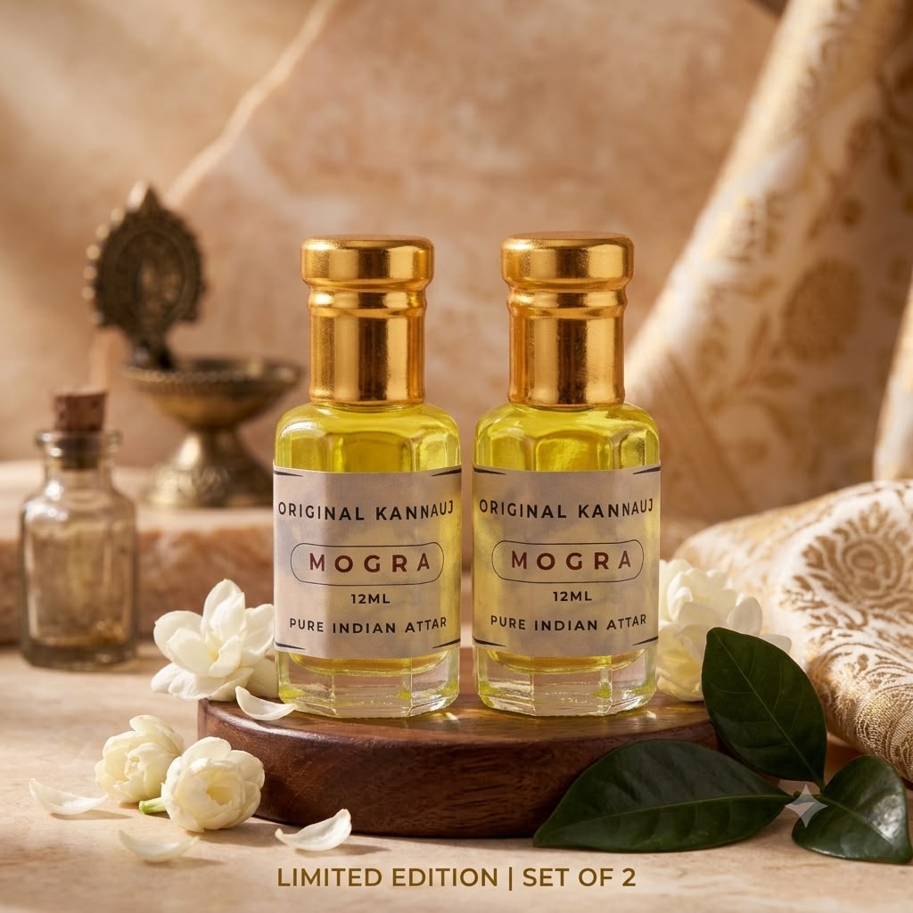 ✨ Mogra Flower Attar – The Essence of Orignal Mogra Flower Smell | Long-Lasting & Alcohol-Free ❇️✨