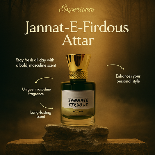 Jannat-E-Firdous Attar – Premium Arabic Long Lasting Alcohol-Free Fragrance