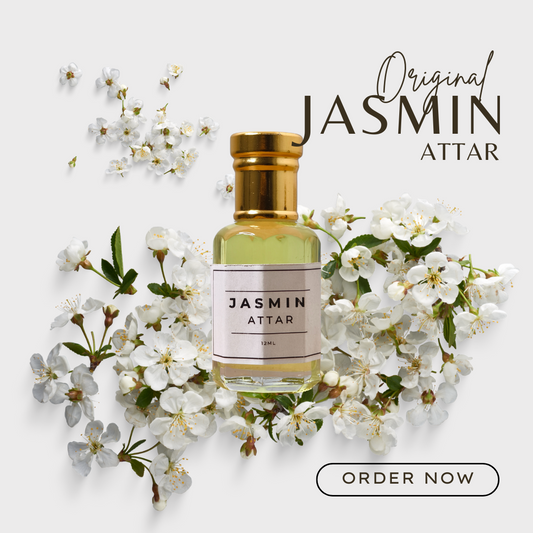 🌸 Jasmine Attar – Pure Floral Bliss | Long-Lasting & Alcohol-Free ✨