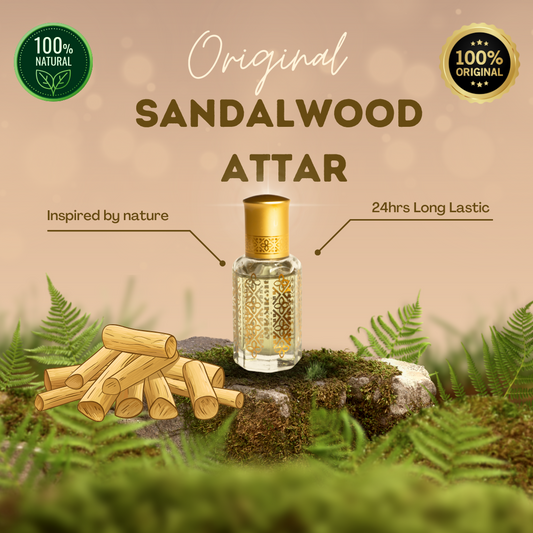 💫Sandalwood Attar – The Essence of Orignal Sandalwood | Long-Lasting & Alcohol-Free 🌿✨