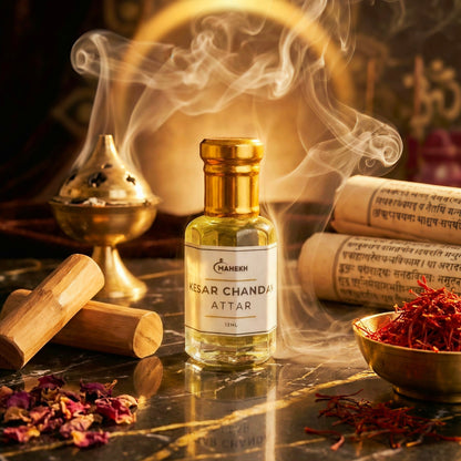 Premium Kesar Chandan Attar | Handcrafted Natural Attar