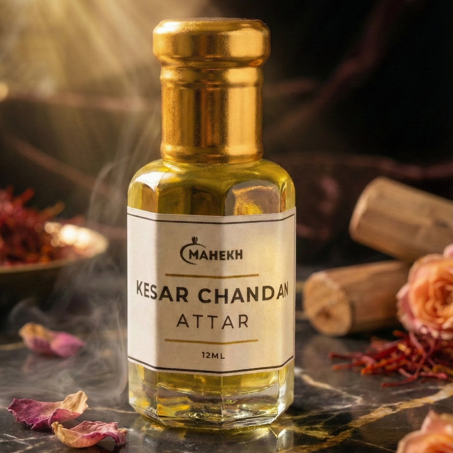 Premium Kesar Chandan Attar | Handcrafted Natural Attar
