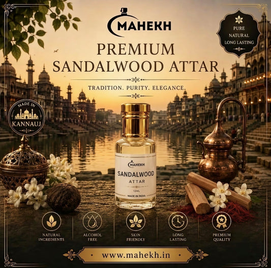 💫Sandalwood Attar – The Essence of Orignal Sandalwood | Long-Lasting & Alcohol-Free 🌿✨