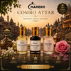 👑🌿🌹 Kesar Chandan, Kasturi & Rose Premium Attar Combo Set (Pack of 3) ✨