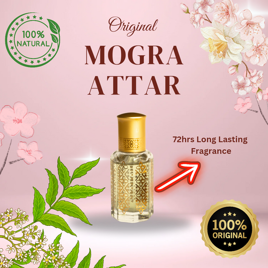 ✨ Mogra Flower Attar – The Essence of Orignal Mogra Flower Smell | Long-Lasting & Alcohol-Free ❇️✨