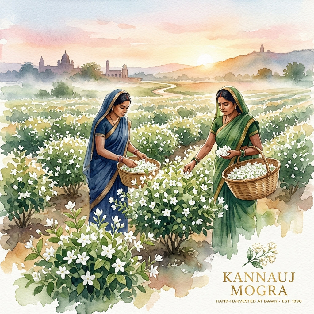 Morning Mogra Flower Harvest